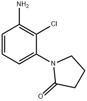 1-(3-amino-2-chlorophenyl)pyrrolidin-2-one Struktur