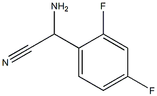 amino(2,4-difluorophenyl)acetonitrile Struktur