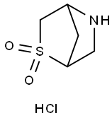 2-thia-5-azabicyclo[2.2.1]heptane 2,2-dioxide hydrochloride Struktur