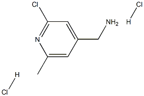 (2-chloro-6-methylpyridin-4-yl)methanamine dihydrochloride Struktur