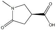 (S)-1-methyl-5-oxopyrrolidine-3-carboxylic acid Struktur