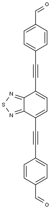 [4,7-Bis(4-formylphenylethynyl)benzo[c][1,2,5]thiadiazole] Struktur