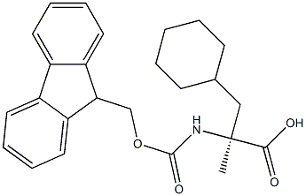 Fmoc-a-methyl-(S)-3-cyclohexylalanine Struktur