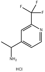 1-(2-(trifluoromethyl)pyridin-4-yl)ethanamine hydrochloride Struktur