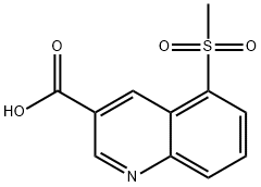 5-(methylsulfonyl)quinoline-3-carboxylic acid Struktur