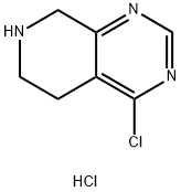 4-Chloro-5,6,7,8-tetrahydropyrido[3,4-d]pyrimidine hydrochloride Struktur