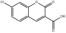 2H-1-Benzopyran-3-carboxylic acid, 7-chloro-2-oxo- Struktur