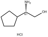 (2S)-2-AMINO-2-CYCLOPENTYLETHAN-1-OL HCL Struktur