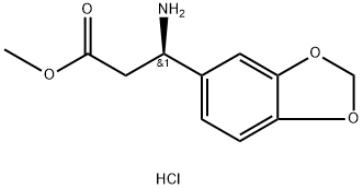 METHYL 3-(2H-BENZO[3,4-D]1,3-DIOXOL-5-YL)(3R)-3-AMINOPROPANOATE HYDROCHLORIDE Struktur