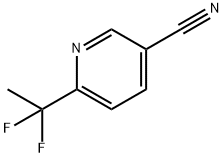 6-(1,1-Difluoroethyl)nicotinonitrile Struktur