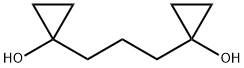 1-[3-(1-hydroxycyclopropyl)propyl]cyclopropan-1-ol Struktur