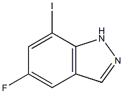 5-fluoro-7-iodo-1H-indazole Struktur