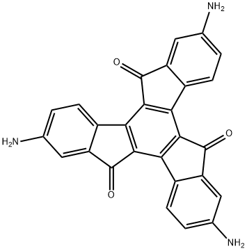 5H-Tribenzo[a,f,k]trindene-5,10,15-trione, 2,7,12-triamino- Struktur