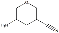 5-aminotetrahydro-2H-pyran-3-carbonitrile Struktur