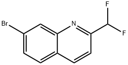 7-Bromo-2-(difluoromethyl)quinoline Struktur