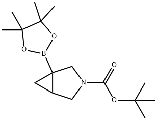 tert-butyl 1-(4,4,5,5-tetramethyl-1,3,2-dioxaborolan-2-yl)-3-azabicyclo[3.1.0]hexane-3-carboxylate Struktur