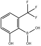 2-Hydroxy-6-trifluoromethylphenylboronic acid Struktur