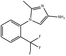 2-methyl-1-(2-(trifluoromethyl)phenyl)-1H-imidazol-4-amine Struktur