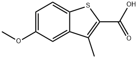 5-methoxy-3-methyl-1-benzothiophene-2-carboxylic acid Struktur