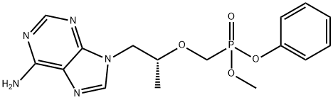 methyl phenyl((((R)-1-(6-amino-9H-purin-9-yl)propan-2-yl) oxy)methyl)phosphonate fumaric acid salt Struktur