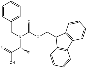 N-Fmoc-N-benzyl-D-alanine Struktur