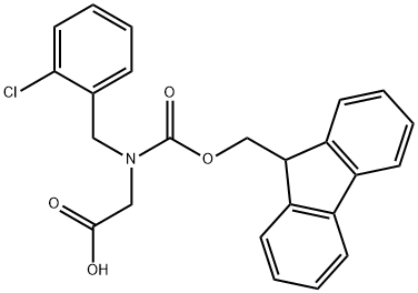 N-Fmoc-2-chlorobenzyl-glycine Struktur