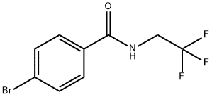 4-bromo-N-(2,2,2-trifluoroethyl)benzamide Struktur