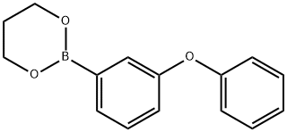 2-(3-Phenoxyphenyl)-1,3,2-dioxaborinane Struktur