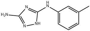 N3-(3-methylphenyl)-4H-1,2,4-triazole-3,5-diamine Struktur