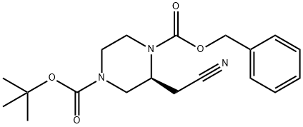 1-Benzyl 4-(tert-butyl) (S)-2-(cyanomethyl)piperazine-1,4-dicarboxylate