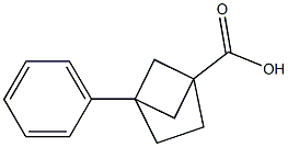 4-phenylbicyclo[2.1.1]hexane-1-carboxylic acid Struktur