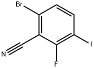 6-Bromo-2-fluoro-3-iodobenzonitrile Struktur