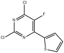 2,4-Dichloro-5-fluoro-6-(thiophen-2-yl)pyrimidine Struktur