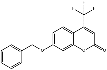 7-芐氧基-4-三氟甲基香豆素 結(jié)構(gòu)式