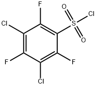 Benzenesulfonyl chloride, 3,5-dichloro-2,4,6-trifluoro- Struktur