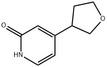 4-(tetrahydrofuran-3-yl)pyridin-2-ol Struktur