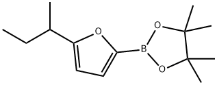 2-(5-(sec-butyl)furan-2-yl)-4,4,5,5-tetramethyl-1,3,2-dioxaborolane Struktur