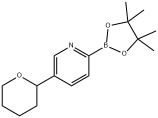 5-(2-TETRAHYDROPYRANYL)PYRIDINE-2-BORONIC ACID PINACOL ESTER Struktur