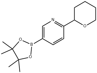 6-(Oxan-2-yl)pyridine-3-boronic acid pinacol ester Struktur