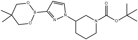 1-(N-Boc-Piperidin-3-yl)imidazole-3-boronic acid neopentylglycol ester Struktur