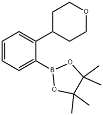 2-(4-Tetrahydropyranyl)phenylboronic acid pinacol ester Struktur