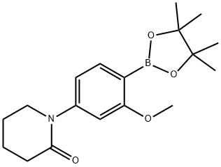 1-[4-(TETRAMETHYL-1,3,2-DIOXABOROLAN-2-YL)-3-METHOXYPHENYL]PIPERIDIN-2-ONE Struktur