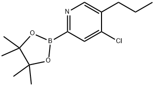 4-Chloro-5-(n-propyl)pyridine-2-boronic acid pinacol ester Struktur