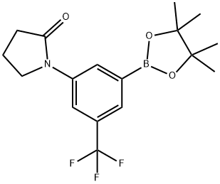 1-[3-(TETRAMETHYL-1,3,2-DIOXABOROLAN-2-YL)-5-TRIFLUOROMETHYLPHENYL]PYRROLIDIN-2-ONE Struktur