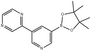 5-(Pyrazin-2-yl)pyridine-3-boronic acid pinacol ester Struktur