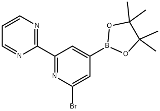 2-Bromo-6-(2-pyrimidyl)pyridine-4-boronic acid pinacol ester Struktur