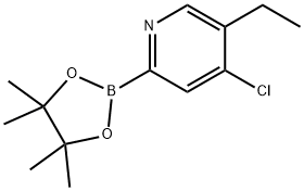 4-Chloro-5-ethylpyridine-2-boronic acid pinacol ester Struktur