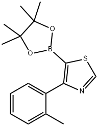 4-(2-Tolyl)thiazole-5-boronic acid pinacol ester Struktur