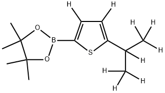 [5-(iso-Propyl)thiophene-d9]-2-boronic acid pinacol ester Struktur