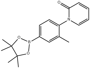 3-Methyl-4-(1H-pyridin-2-one)phenylboronic acid pinacol ester Struktur